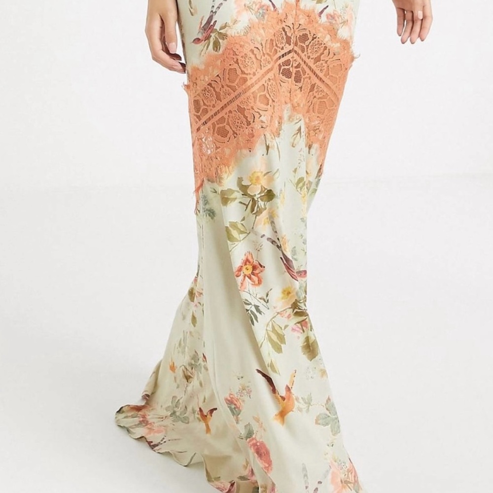 Maxi Cami Dress With Open Back In Floral-multi - Picture 4 of 5